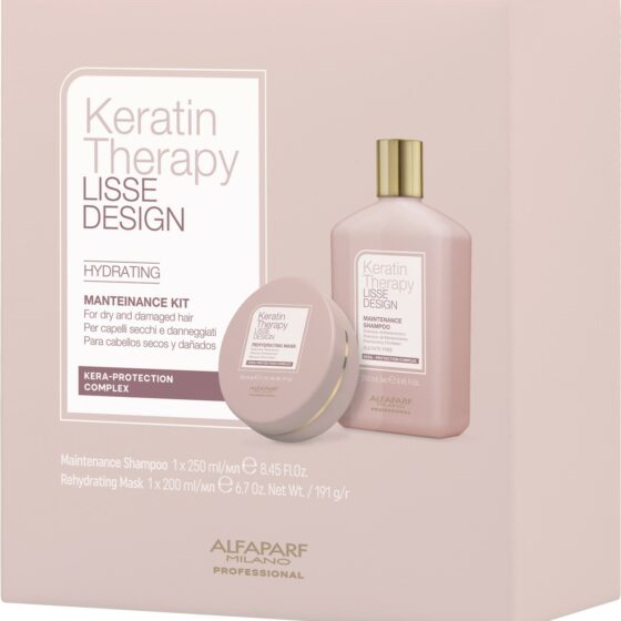 Alfaparf Milano Gift Set Keratin Therapy Lisse Design Hydrating Maintenance Kit